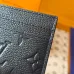 Louis Vuitton Card Holder with Charm – Iridescent Navy Monogram Empreinte Leather (Silver-Tone Hardware) #A58788