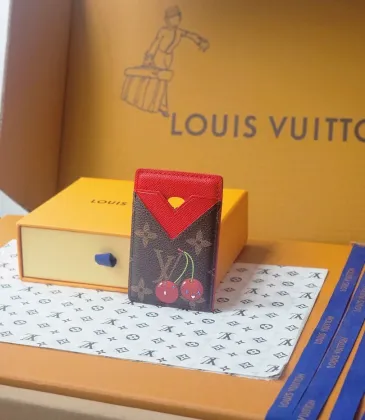 Louis Vuitton M14562 Magnet Card Case - Cherry Pattern Monogram Canvas with MagSafe Compatibility #A59490