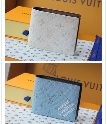 Louis Vuitton M14691 Chip Version Wallet - White/Blue Pattern (Chip-Enabled) #A59475