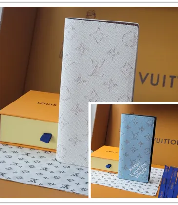 Louis Vuitton M15156 Chip Version Wallet - White/Blue Monogram Pattern #A59468