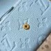Louis Vuitton M27480 Rosali Sky Blue Empreinte Leather Snap Closure Coin Card Mini Wallet #A66006