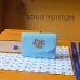 Louis Vuitton M27480 Rosali Sky Blue Empreinte Leather Snap Closure Coin Card Mini Wallet #A66006