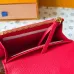 Louis Vuitton M27481 Rosali Red Empreinte Leather Compact Coin &amp; Card Wallet #A66005