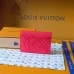 Louis Vuitton M27481 Rosali Red Empreinte Leather Compact Coin &amp; Card Wallet #A66005