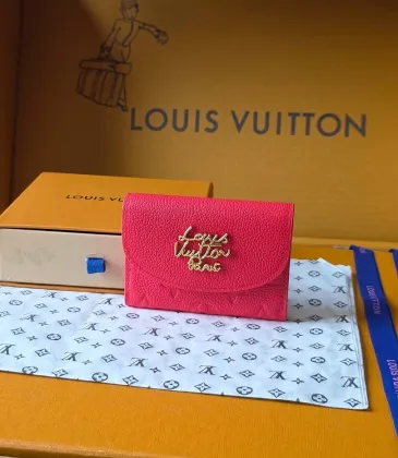 Louis Vuitton M27481 Rosali Red Empreinte Leather Compact Coin &amp; Card Wallet #A66005