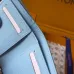 Louis Vuitton M27488 Lisa Light Blue Empreinte Leather Compact Zip Card Wallet #A66004