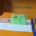Louis Vuitton M27668 Porto Cult Romy Green Empreinte Leather Zip Card Holder Wallet #A66003