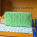 Louis Vuitton M27715 Zippy Apple Green Empreinte Leather Full Zip Long Card Wallet #A66002