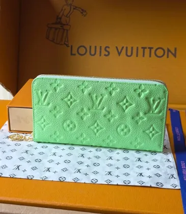 Louis Vuitton M27715 Zippy Apple Green Empreinte Leather Full Zip Long Card Wallet #A66002