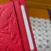 Louis Vuitton M28129 Porto Cult Red Empreinte Leather Charm Card Holder Wallet #A66001