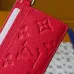 Louis Vuitton M28129 Porto Cult Red Empreinte Leather Charm Card Holder Wallet #A66001