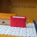 Louis Vuitton M28129 Porto Cult Red Empreinte Leather Charm Card Holder Wallet #A66001