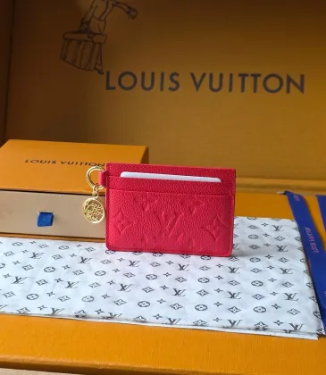 Louis Vuitton M28129 Porto Cult Red Empreinte Leather Charm Card Holder Wallet #A66001