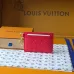 Louis Vuitton M28129 Porto Cult Red Empreinte Leather Charm Card Holder Wallet #A66001