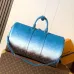 Louis Vuitton M28227 Keepall 50 Blue Gradient Monogram Canvas Bandouliere Travel Duffle Bag #A66007