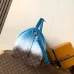 Louis Vuitton M28227 Keepall 50 Blue Gradient Monogram Canvas Bandouliere Travel Duffle Bag #A66007