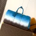 Louis Vuitton M28227 Keepall 50 Blue Gradient Monogram Canvas Bandouliere Travel Duffle Bag #A66007