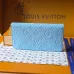 Louis Vuitton M28294 Zippy Blue Empreinte Leather Full Zip Long Wallet Card Purse #A66000