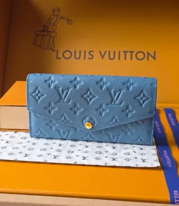 Louis Vuitton Sarah Monogram Empreinte Leather Envelope Wallet 19×10.5×2cm #A65036
