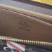 Louis Vuitton Monogram Canvas Zippy Wallet With Striped Accent and GV Initials size:10.5×2.5×19.5cm #A53916