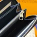 Louis Vuitton Zippy Wallet – Iridescent Navy Monogram Empreinte Leather #A58787