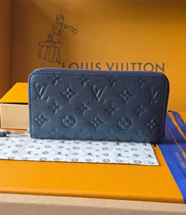 Louis Vuitton Zippy Wallet – Iridescent Navy Monogram Empreinte Leather #A58787