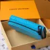 Louis Vuitton Two - Tone Empreinte Leather Wallets In Blue Shades With Signature Monogram #A50900