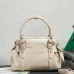 Miu Miu 5BA327 Glazed Leather Vintage Satchel Bag Removable Strap Top Handle Handbag #A65966