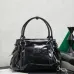 Miu Miu 5BA327 Glazed Leather Vintage Satchel Bag Removable Strap Top Handle Handbag #A65966
