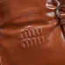 Miu Miu 5BA327 Glazed Leather Vintage Satchel Bag Removable Strap Top Handle Handbag #A65966
