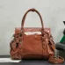 Miu Miu 5BA327 Glazed Leather Vintage Satchel Bag Removable Strap Top Handle Handbag #A65966
