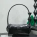 Miu Miu 5NE029 Glazed Leather Bow Barrel Shoulder Bag Embossed Logo Handbag #A65965