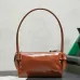 Miu Miu 5NE029 Glazed Leather Bow Barrel Shoulder Bag Embossed Logo Handbag #A65965
