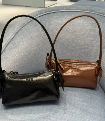 Miu Miu 5NE029 Glazed Leather Bow Barrel Shoulder Bag Embossed Logo Handbag #A65965 Miu Miu 5NE029 Glazed Leather Bow Barrel Shoulder Bag Embossed Logo Handbag #A65965