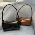 Miu Miu 5NE029 Glazed Leather Bow Barrel Shoulder Bag Embossed Logo Handbag #A65965