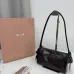 Miu Miu Ribbon Oil-Wax Leather Shoulder Bag 21×12.5×9.5cm #A65026