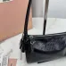 Miu Miu Ribbon Oil-Wax Leather Shoulder Bag 21×12.5×9.5cm #A65026