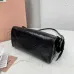 Miu Miu Ribbon Oil-Wax Leather Shoulder Bag 21×12.5×9.5cm #A65026