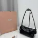 Miu Miu Ribbon Oil-Wax Leather Shoulder Bag 21×12.5×9.5cm #A65026
