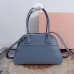 Miu Miu Vivant Suede Leather Bowling Top Handle Bag 32×19.5×11cm #A65025