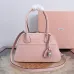 Miu Miu Vivant Suede Leather Bowling Top Handle Bag 32×19.5×11cm #A65025
