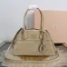 Miu Miu Vivant Suede Leather Bowling Top Handle Bag 32×19.5×11cm #A65025