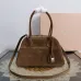 Miu Miu Vivant Suede Leather Bowling Top Handle Bag 32×19.5×11cm #A65025