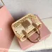 Miu Miu Woven Rattan Handbag With Leather Trim And Brand Plaque #A50907