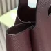 Prada BG335 2025 New Bucket Tote Bag - Burgundy Leather Large Version with Metal Logo #A59496