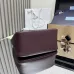 Prada BG335 2025 New Bucket Tote Bag - Burgundy Leather Large Version with Metal Logo #A59496