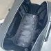 Prada Men's Black Pebbled Leather Briefcase with Signature Logo and Versatile Strap #A50985