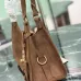 Prada Brown Suede Handbag 1BG580  #A55278
