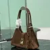 Prada Brown Suede Handbag 1BG580  #A55278