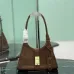 Prada Brown Suede Handbag 1BG580  #A55278